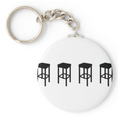 bar stools keychain by Tomaniac