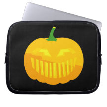 Bar Teeth Jack-O-'Lantern Computer Sleeve