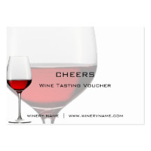 Bar, Winery & Restuarant Drink Vouchers & Coupons Business Cards