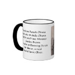 BARACK AND MICHELLE OBAMA AT 10 DOWNING STREET MUG