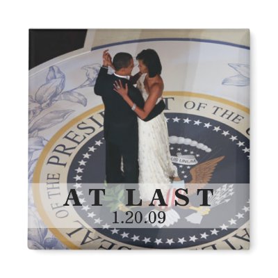 Barack and Michelle Obama Dancing Inaugural Ball Fridge Magnets by BeezKneez