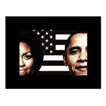 Barack and Michelle Obama Photo Post Card