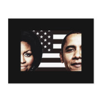 Barack and Michelle Obama Photo Post Card