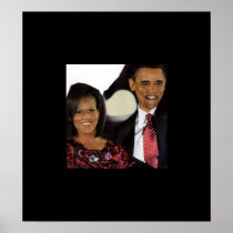BARACK and MICHELLE OBAMA POSTER