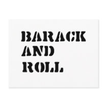 Barack and Roll Postcard