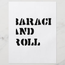 Barack and Roll T-shirt Flyer Design