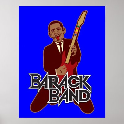 Barack Band Print by jamierushad