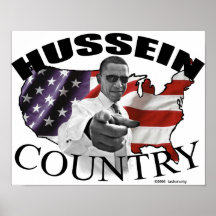 Barack Hussein Country Posters