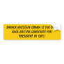 Barack Husssein Obama is the only Race-Baiting ... Bumper Stickers