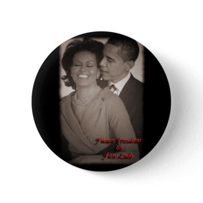 BARACK & MICHELLE OBAMA BUTTON by OWL1998