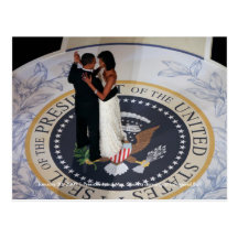 Barack & Michelle Obama dancing at Inaugural Ball Postcards