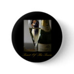 BARACK & MICHELLE OBAMA:  TOAST OF THE TOWN BUTTONS