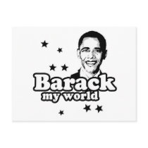 Barack My World Post Card
