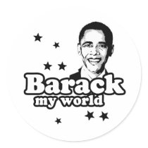 Barack My World Sticker