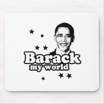 Barack my world T-shirt Mouse Mats