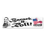 Barack N' Roll Bumper Sticker  bumper stickers