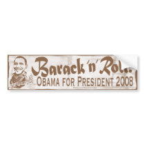 Barack N' Roll Homeboy Bumper Sticker 