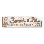 Barack N' Roll Homeboy Bumper Sticker  bumper stickers