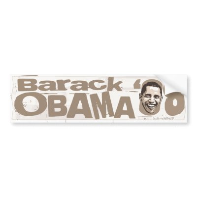 Barack Obama '08 Bumper Sticker  by buttonZup