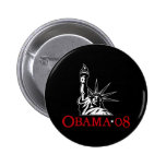 Barack Obama 2008 Statue of Liberty Button