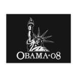Barack Obama 2008 Statue of Liberty Postcard
