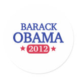 Barack Obama 2012 stickers