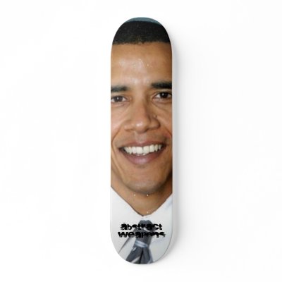 barack-obama-2, Abstract Weapons Skate Deck by Abstract_Weapons