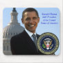 Barack Obama 44th President Gold Seal Mousepad