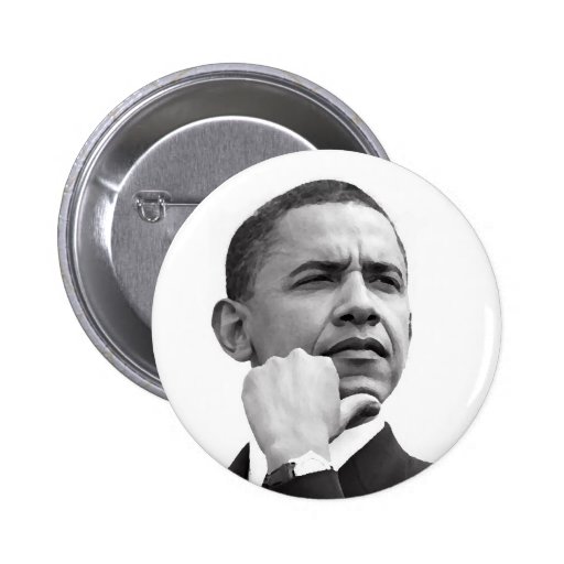 BARACK OBAMA, 44TH PRESIDENT OF THE UNITED STATES BUTTON