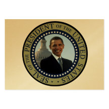 Barack Obama 44th President of the USA Seal Blue Business Cards
