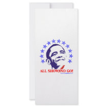 Barack Obama All Show No Go Rack Card Template