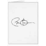Barack Obama Autograph - Vintage.png Greeting Card