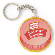 Barack Obama - Bailout Bologna Key Chain