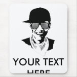 Barack Obama Cap Bandana Glasses Mouse Mat