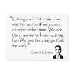 Barack Obama - CHANGE merchandise Post Card