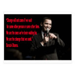 Barack Obama Change quote Postcards