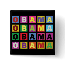 Barack Obama Colourful Rainbow