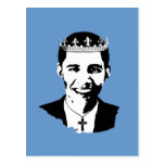 Barack Obama Crown and Cross Postcard