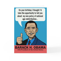 Barack Obama Customisable Card
