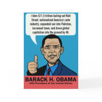 Barack Obama Customisable Card