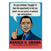 Barack Obama Customisable Card cards
