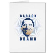 Barack Obama Face T-shirt Card