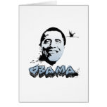 Barack Obama Face T-shirt Greeting Card