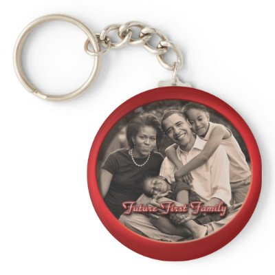 Barack Obama Family Keychain by OWL1998