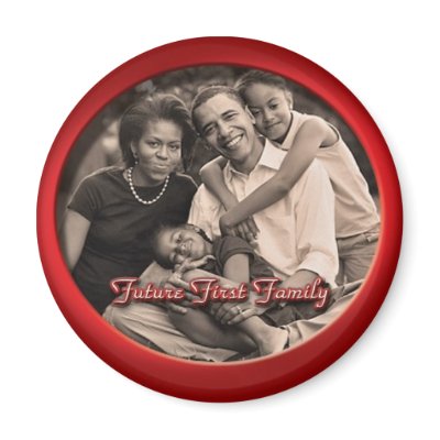 BARACK OBAMA FAMILY MAGNET by OWL1998