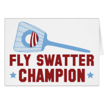Barack Obama: Fly Swatter Champion Greeting Card