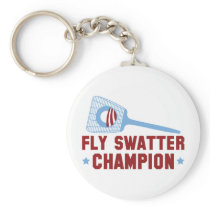 Barack Obama: Fly Swatter Champion Keychains