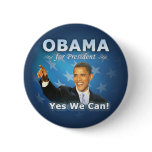 Barack Obama for president Pinback Buttons