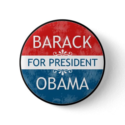 Barack Obama for president pin by lusiton
