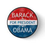 Barack Obama for president pin buttons
